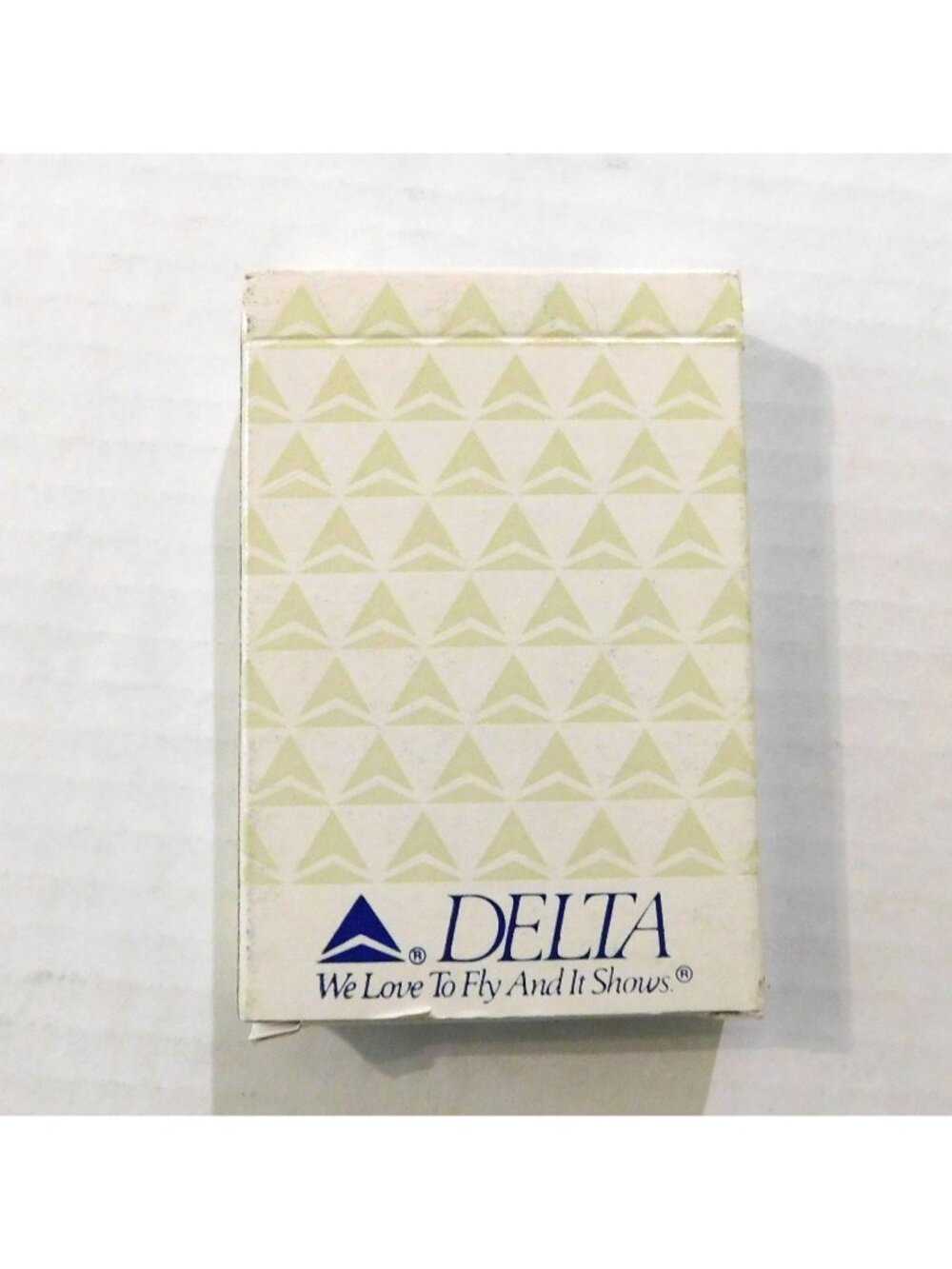Delta Airlines Branded Playing Cards White Widget Boxed Deck Plastic Coated